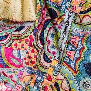 SOLD! Kantha Throw blankets (2) This is SOLD!